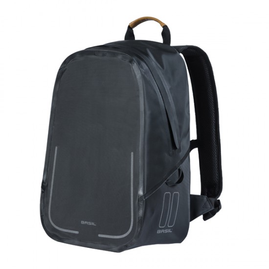 Basil rugtas Urban dry backpack matt black 18L