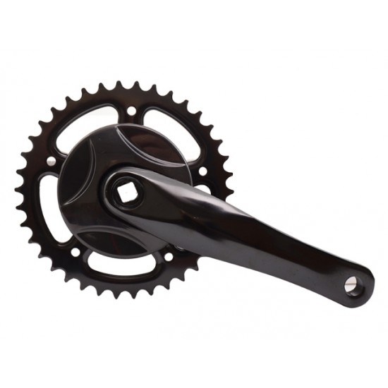 crankstel 38t 170 m disc alu zwart