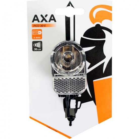 Axa koplamp Pico E-bike switch aan/uit 6-42v 30 lux zwart