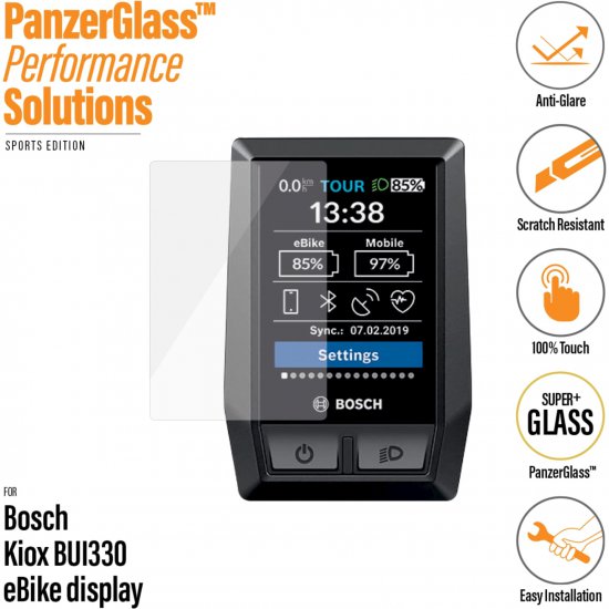PanzerGlass Bosch Kiox BUI330 screenprotector ontspiegeld