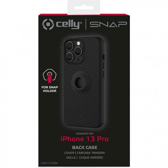 Celly Snap iPhone 13 Pro hoes voor telefoonhouder