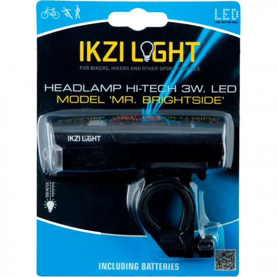 IKZI Light koplamp Mr Brightside 3w led batterij stuurbocht