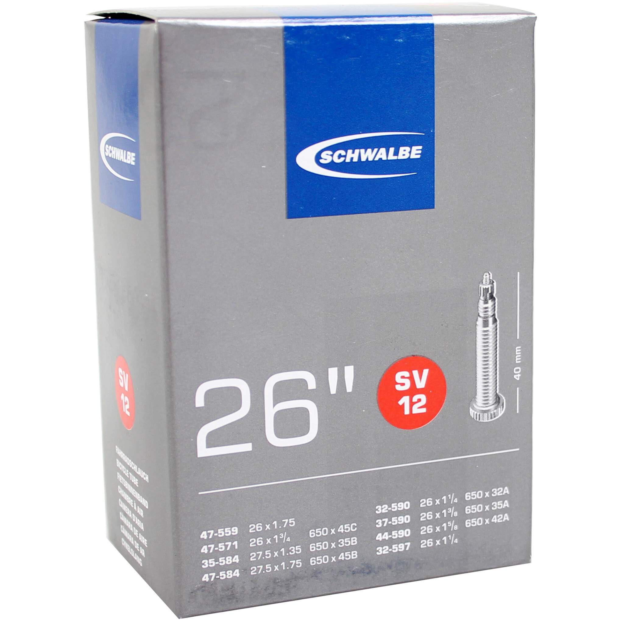 Schwalbe bnb SV12 26 x 1 1/4 - 27.5 x 1.75 fv 40mm