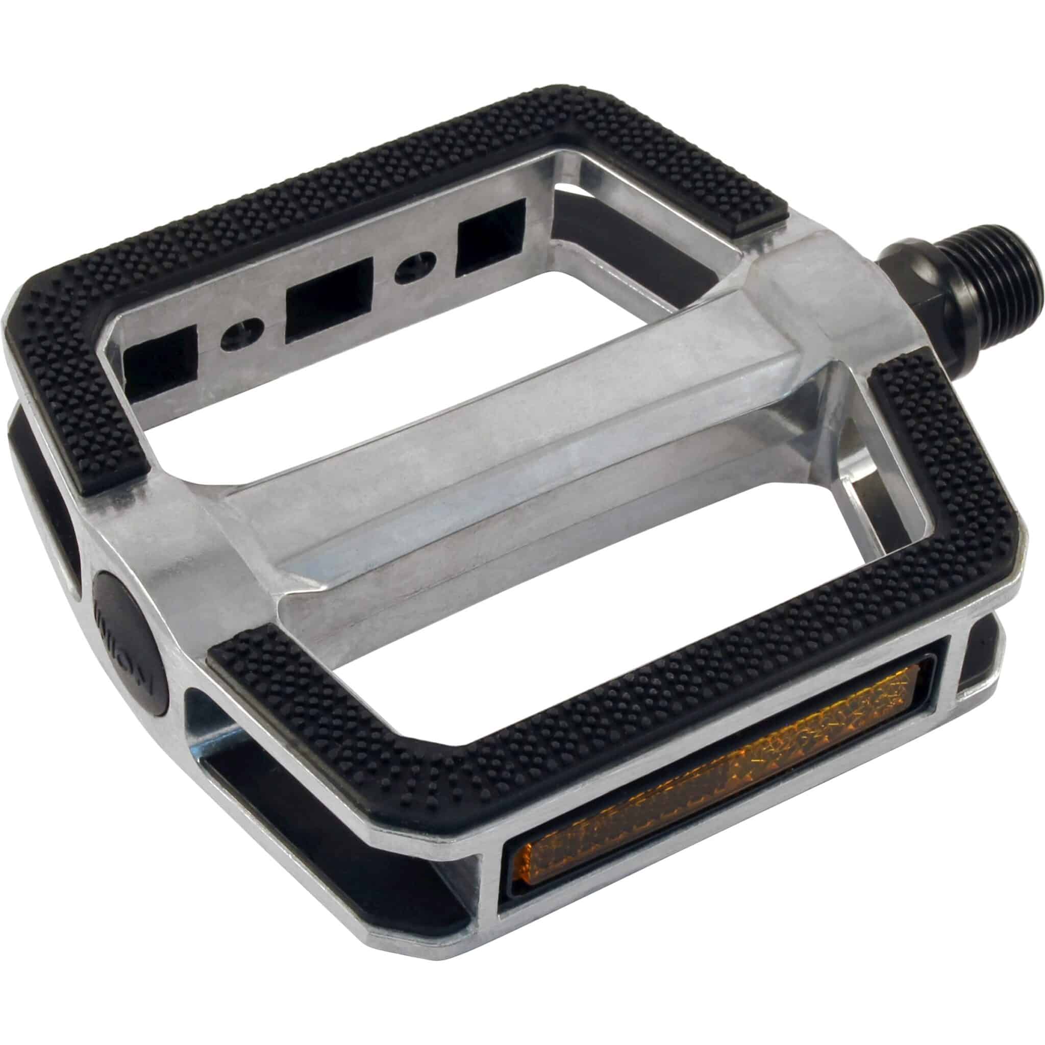 Union pedalen SP-180 alu zilver zwarte inleg op kaart