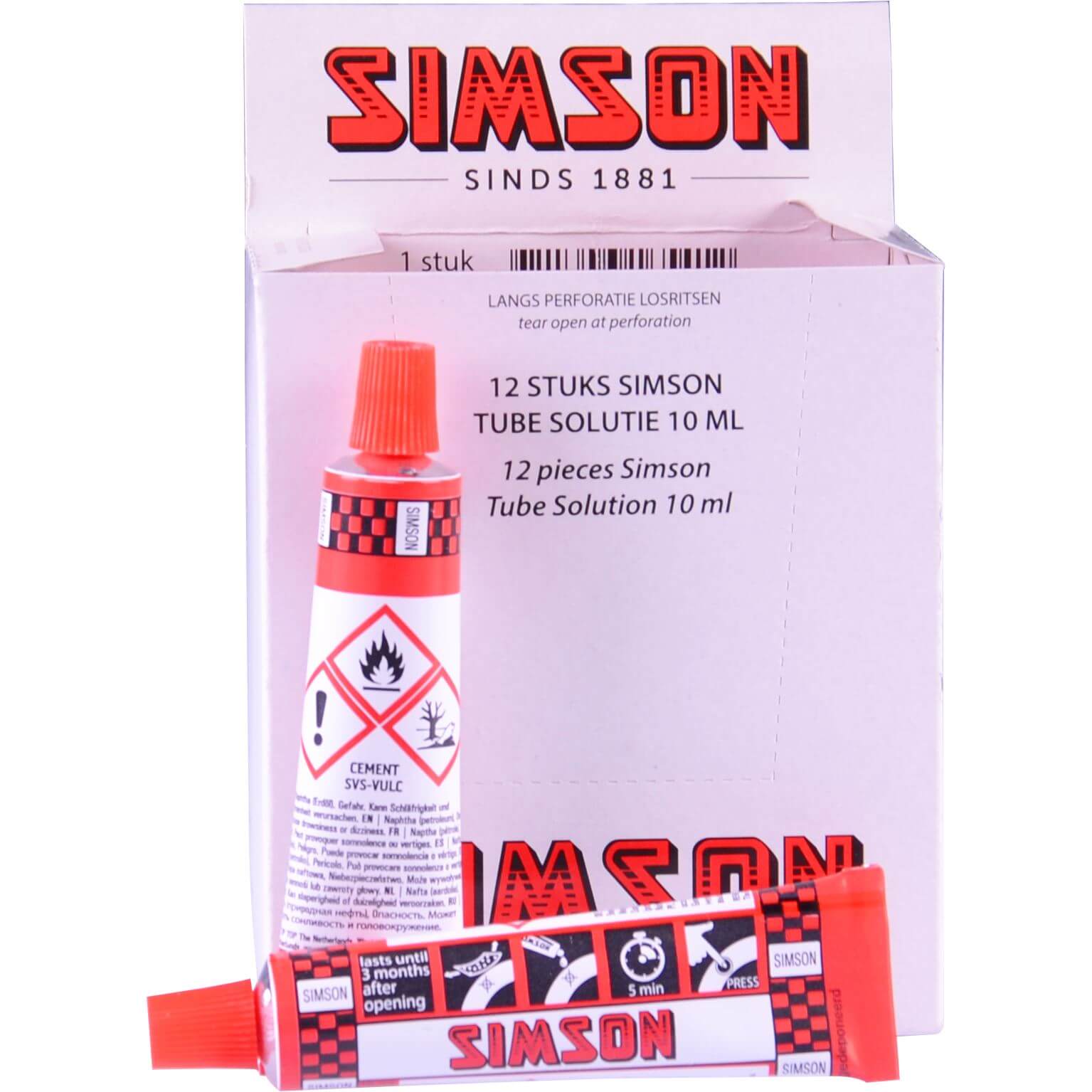 Simson doos tube solutie 10ml (12)