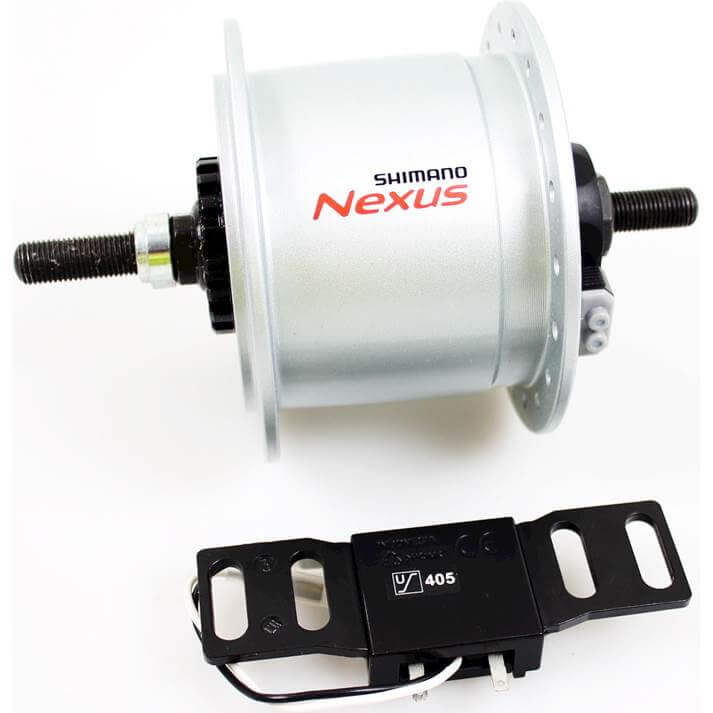 Shimano dynamonaaf 6v 3w DH-C6000 RB zilver