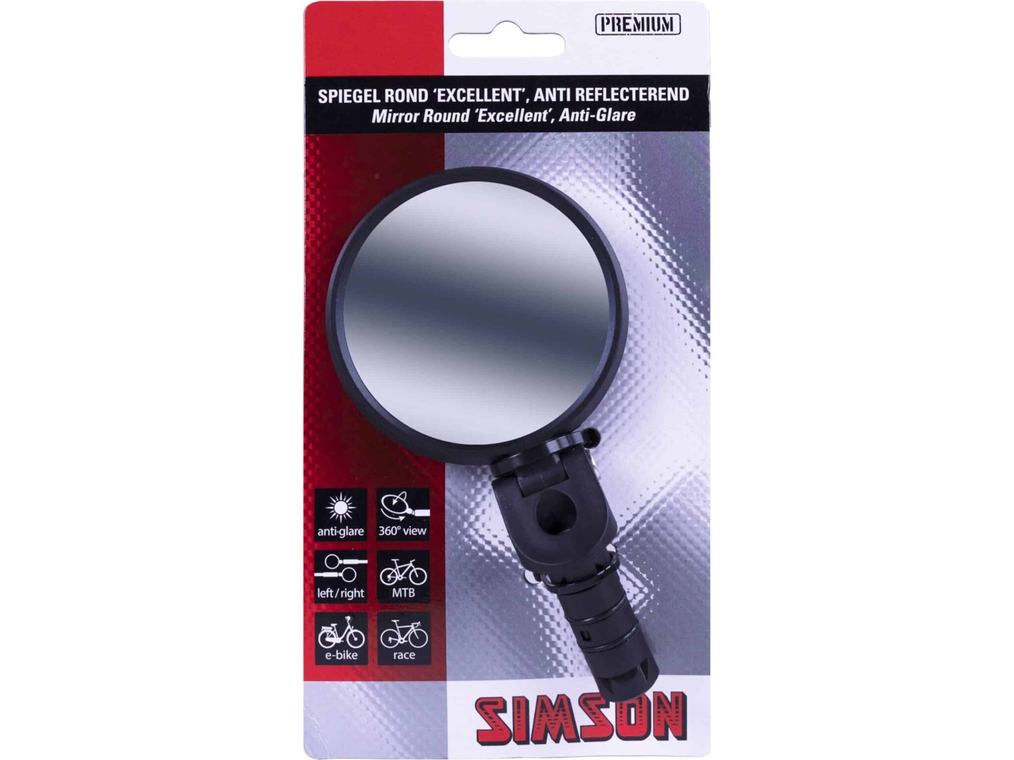 Simson spiegel rond Excellent anti reflecterend