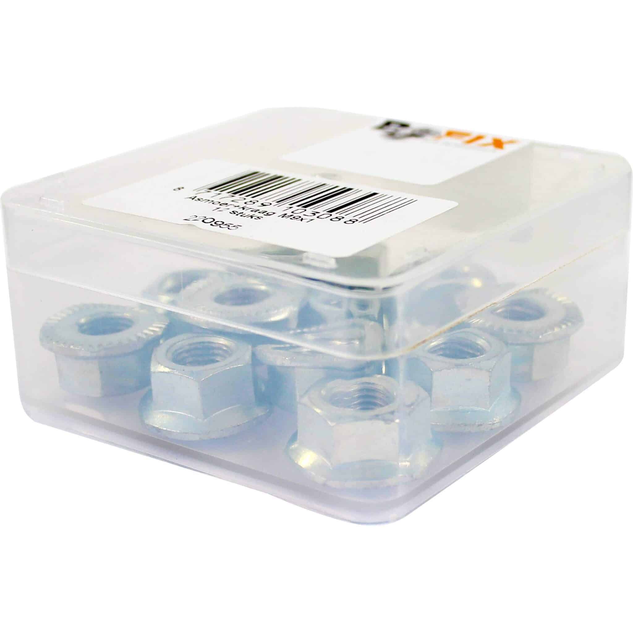 Bofix doos flensmoer M9x1 (12 stuks)