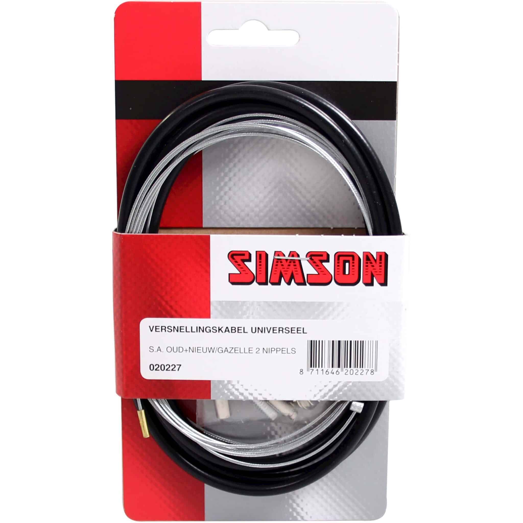 Simson versn kabel uni Gazelle zwart