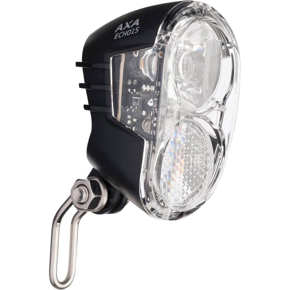 Axa koplamp Echo switch aan/uit dynamo 15 lux zwart