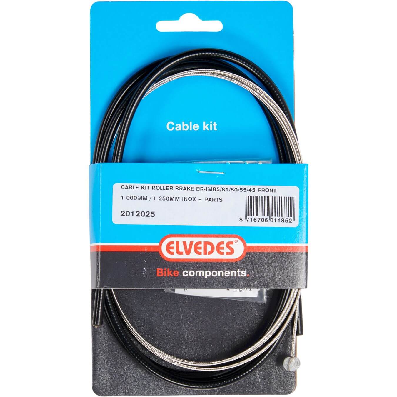 Elvedes remkabel voor Rollerbrake br-im85/81/55/45 zwart