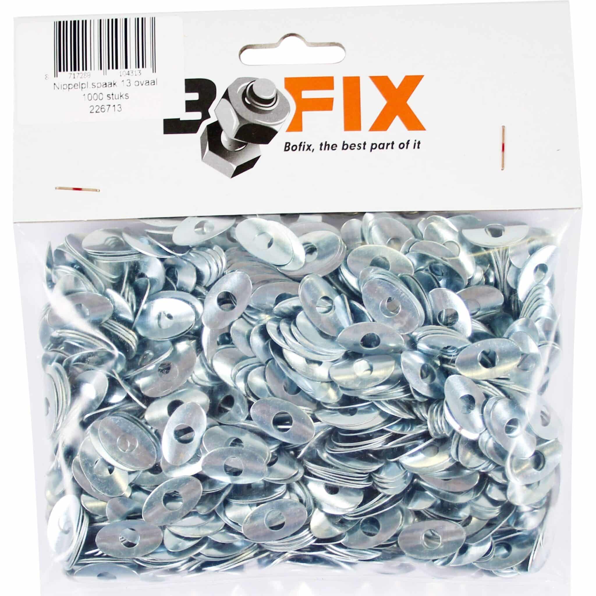 Bofix doos nippelplaatje spaak 13 (1000 stuks)