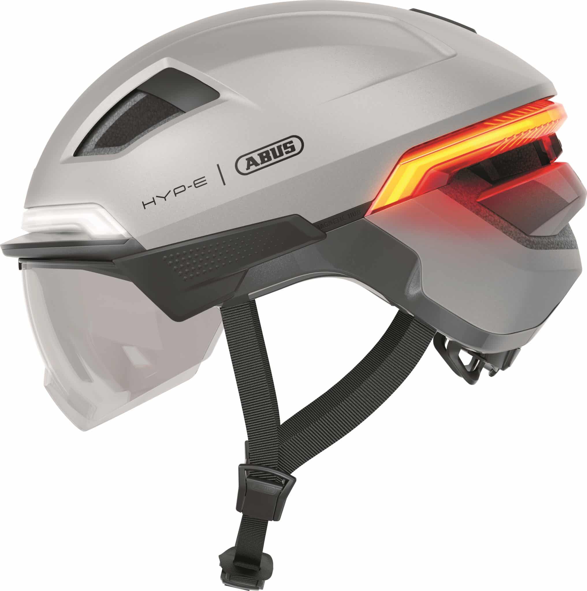 Abus smart helm Hyp-E Ace gleam silver M 54-58cm
