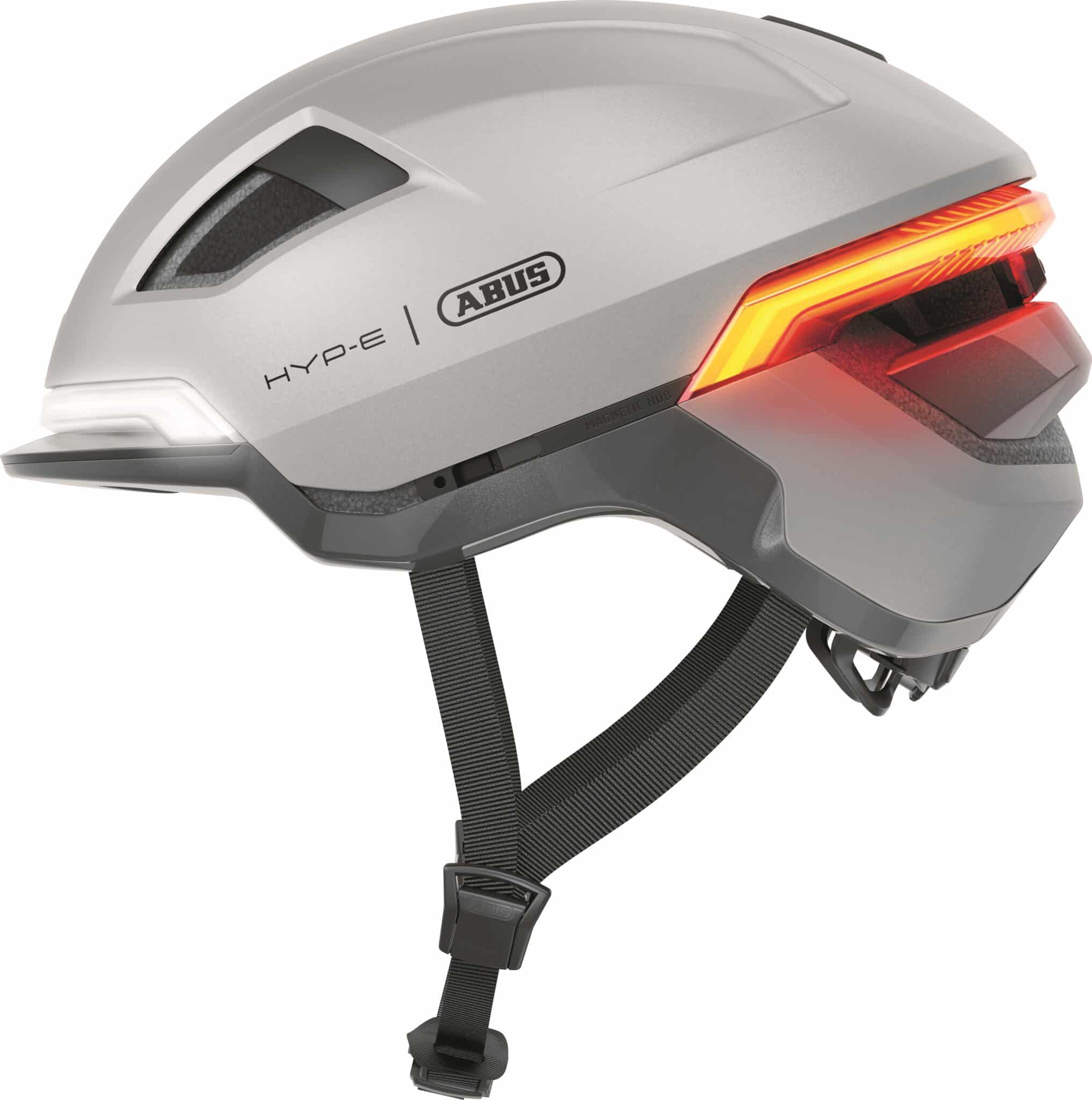 Abus smart helm Hyp-E gleam silver M 54-58cm