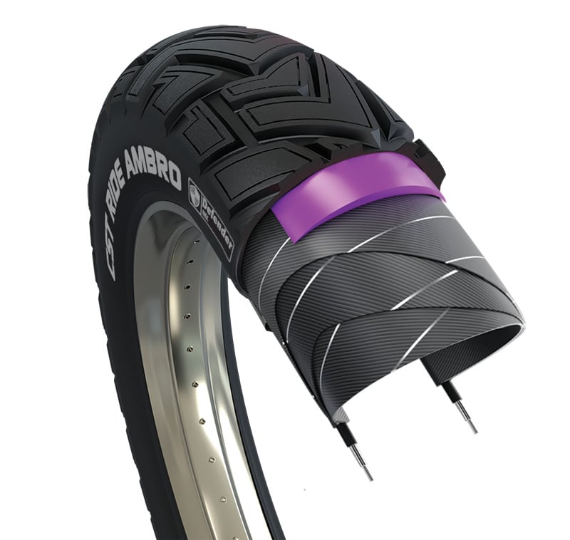 CST buitenband Fatbike Ride Ambro 20 x 4.00 zwart reflectie