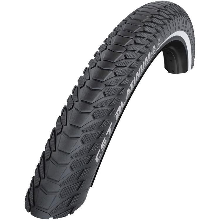 CST buitenband Platinum-E 28 x 2.15 zwart reflectie
