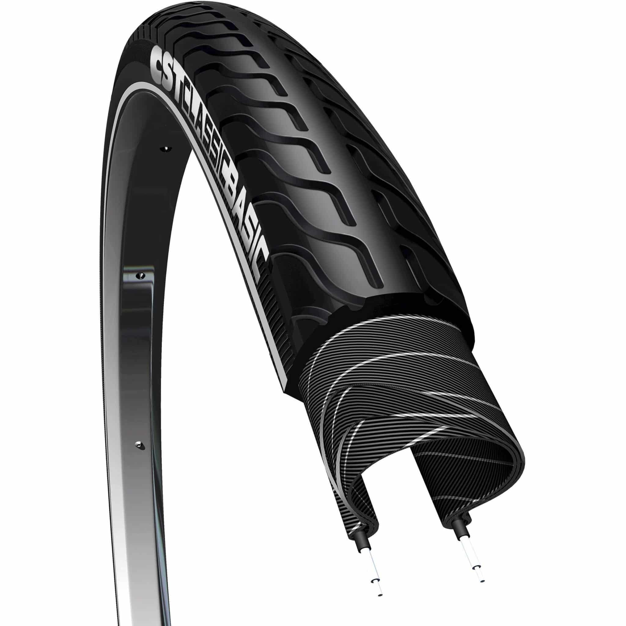 CST buitenband Basic 28 x 1 3/8 zw refl