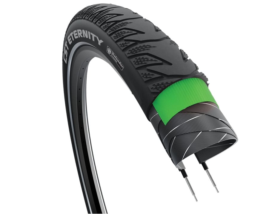 CST buitenband Eternity 37-622 zwart refl