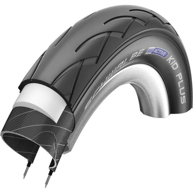 Schwalbe buitenband Kid Plus 47-203 PunctureGuard zw