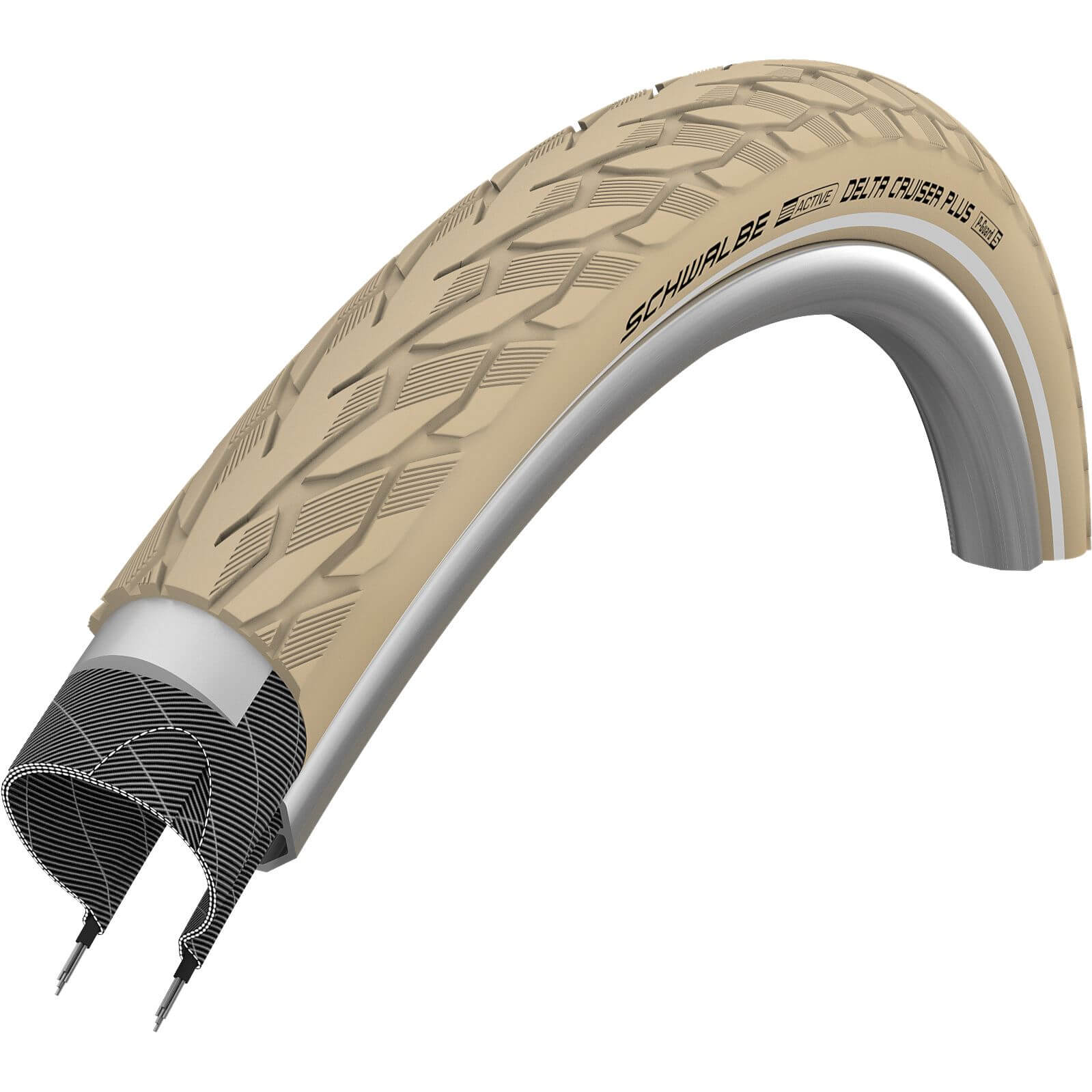 Schwalbe buitenband Delta Cruiser Plus 37-622 creme refl