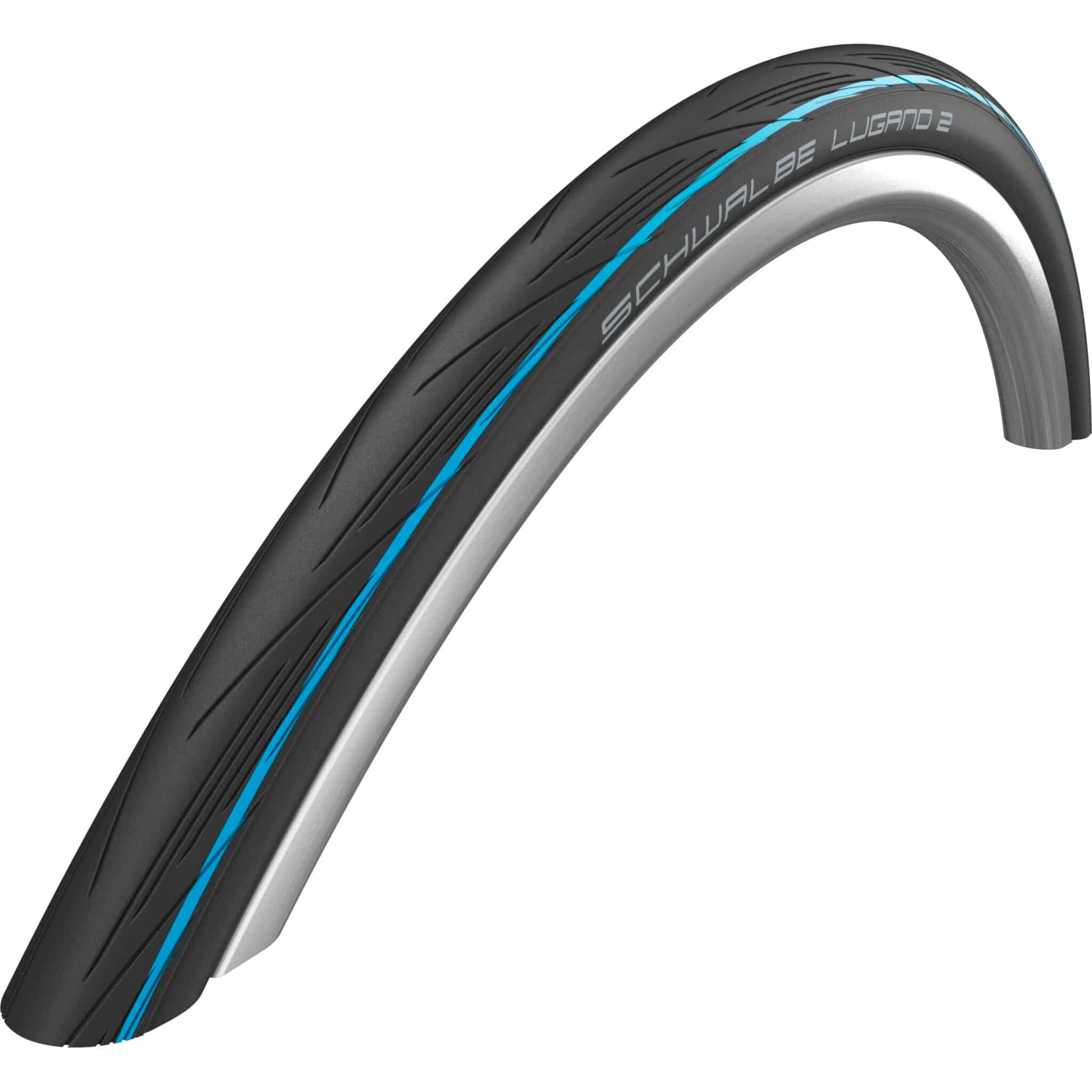 Schwalbe buitenband Lugano II 700 x 25 zw/blauw