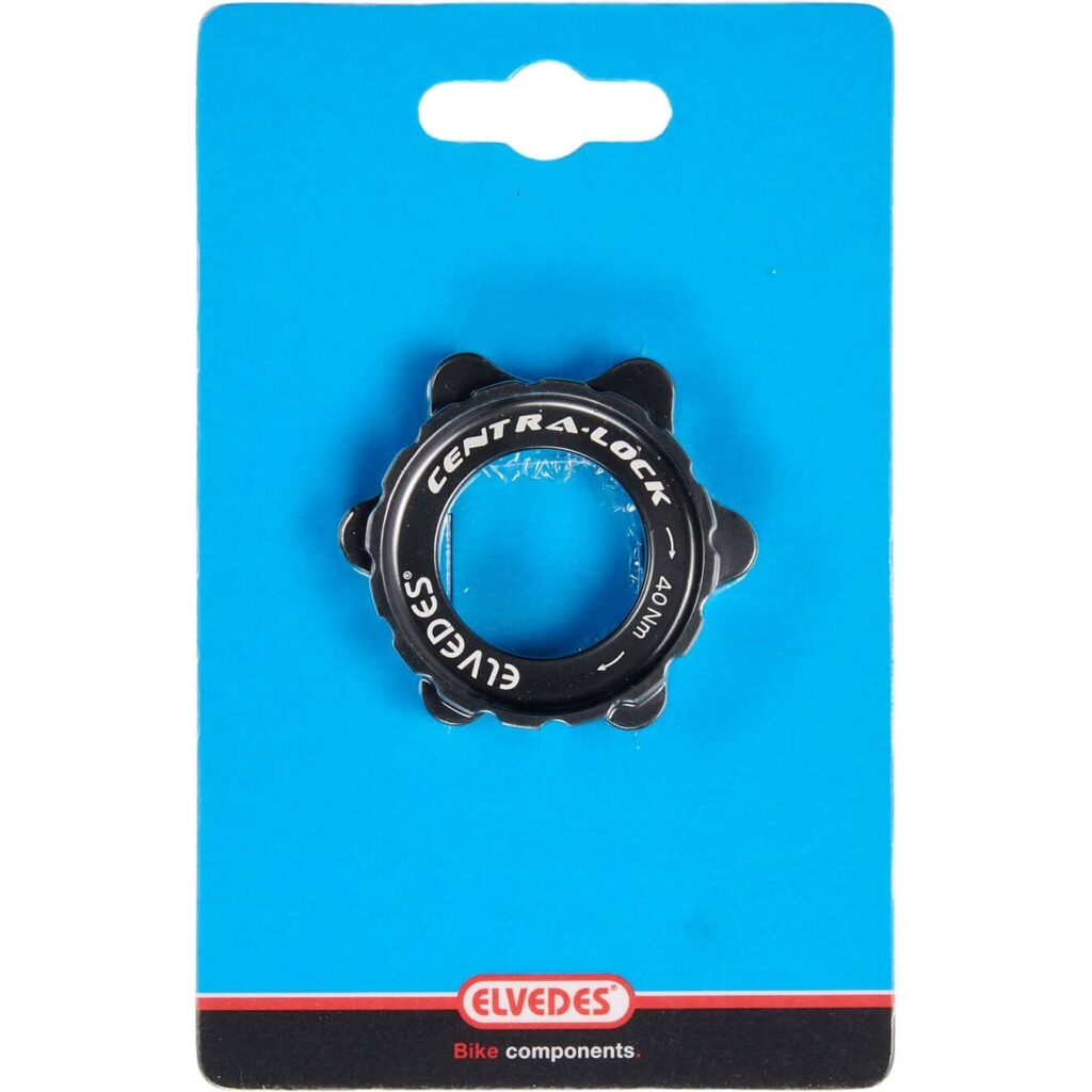 Elvedes remschijf adapter centerlock CNC + ring zwart