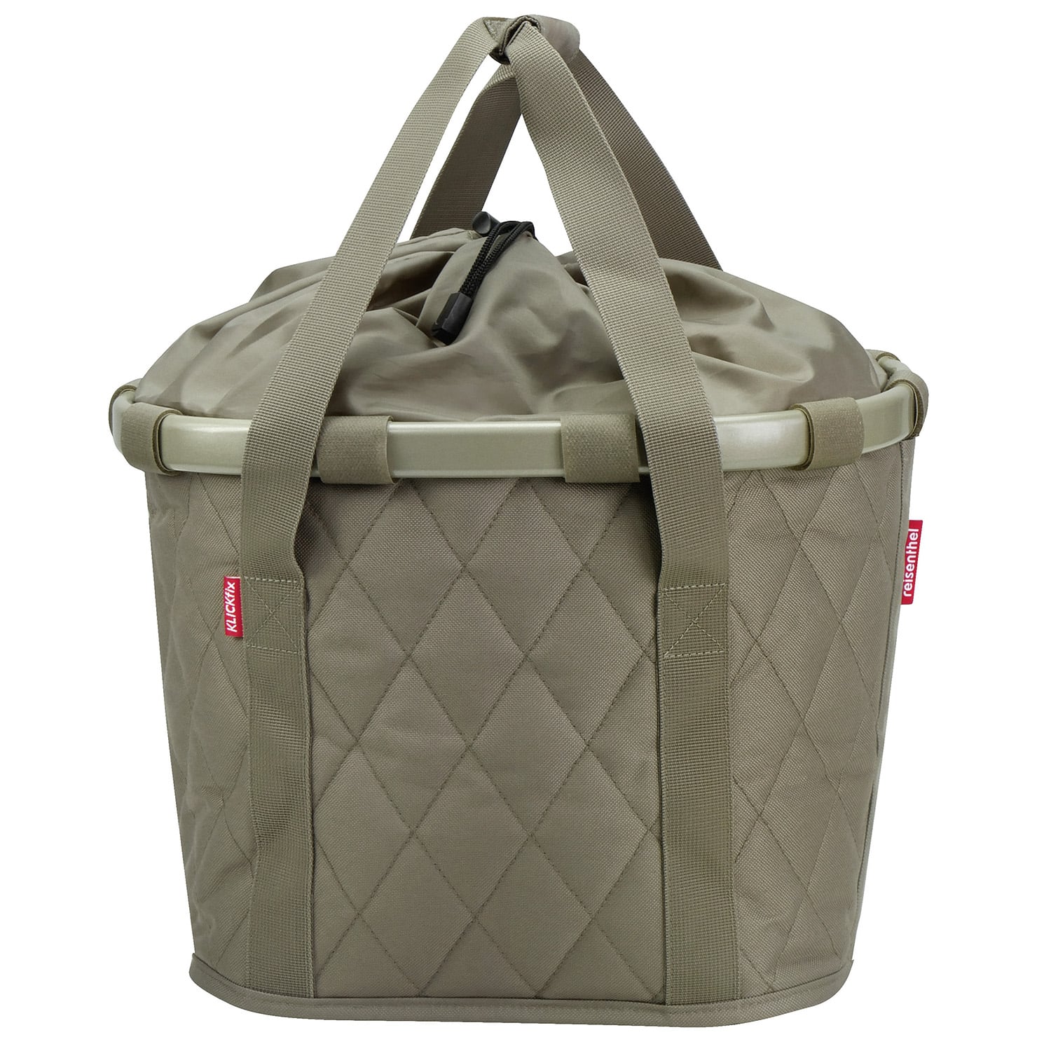 Klickfix Reisenthel mandtas 15L ruit olijf