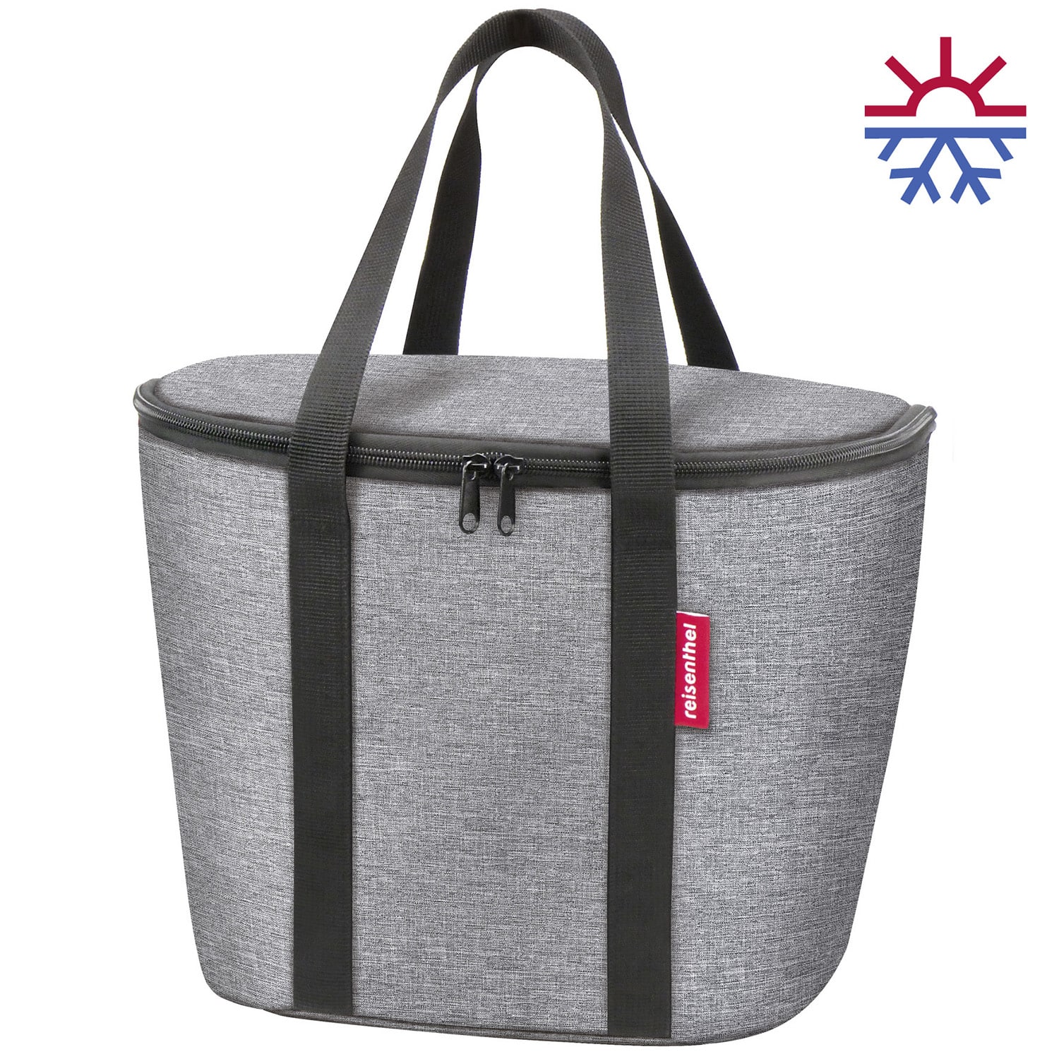 Klickfix koeltas voor mandtas 16L twist zilver
