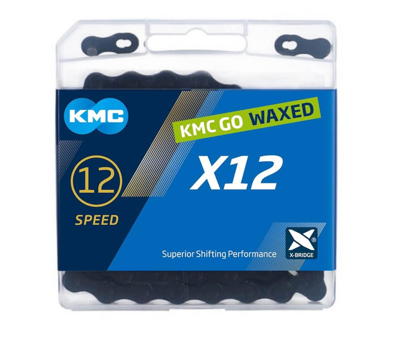 KMC ketting X12 black tech 126s waxed