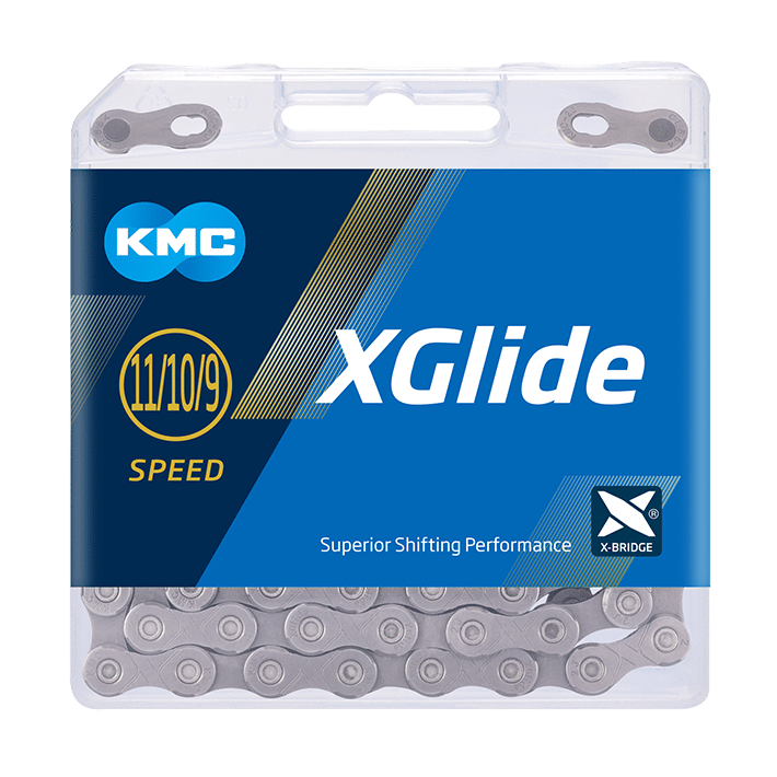 KMC ketting X-Glide 9/11V grijs 126s Shimano Cues