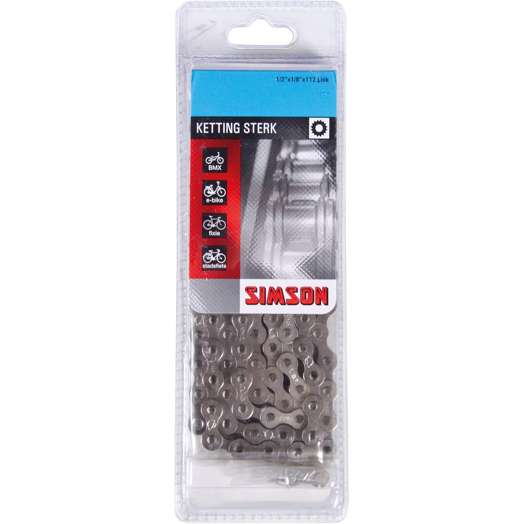 Simson ketting 1/2x1/8 extra strong