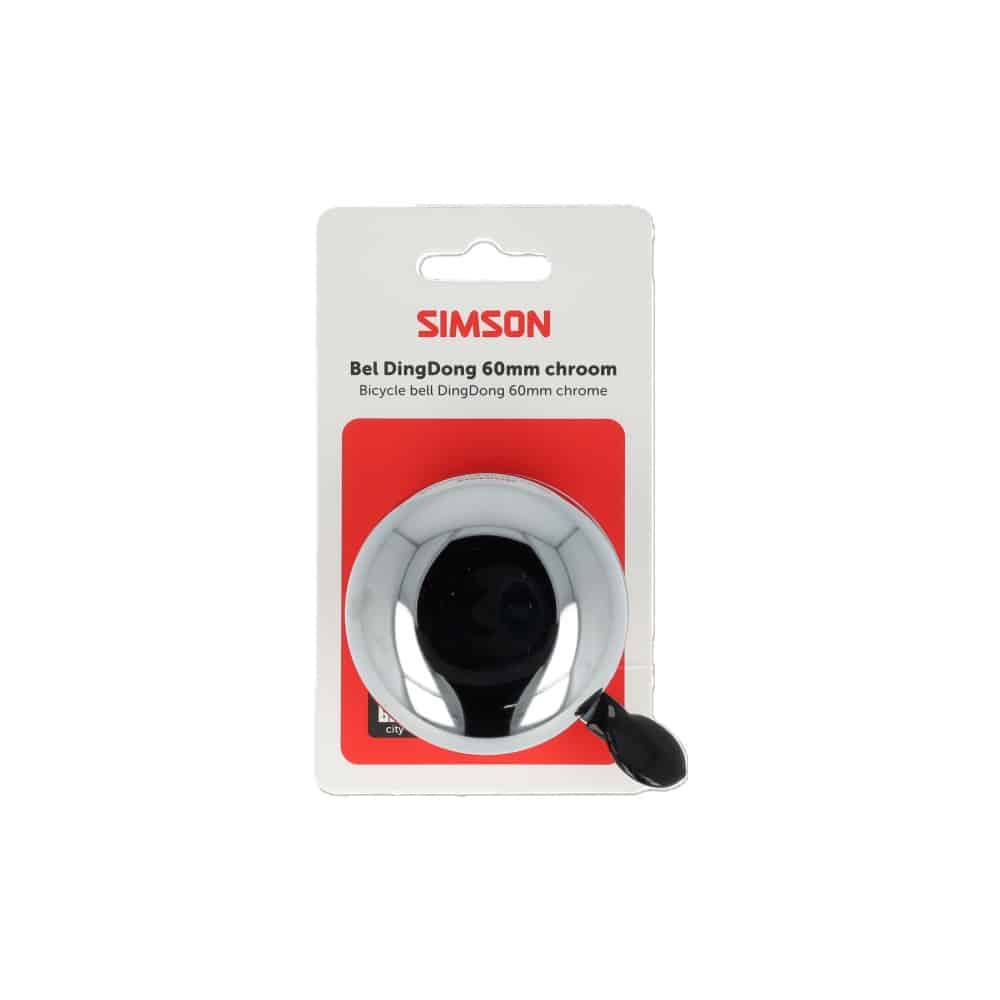 Simson bel Ding Dong Medium chroom 60mm