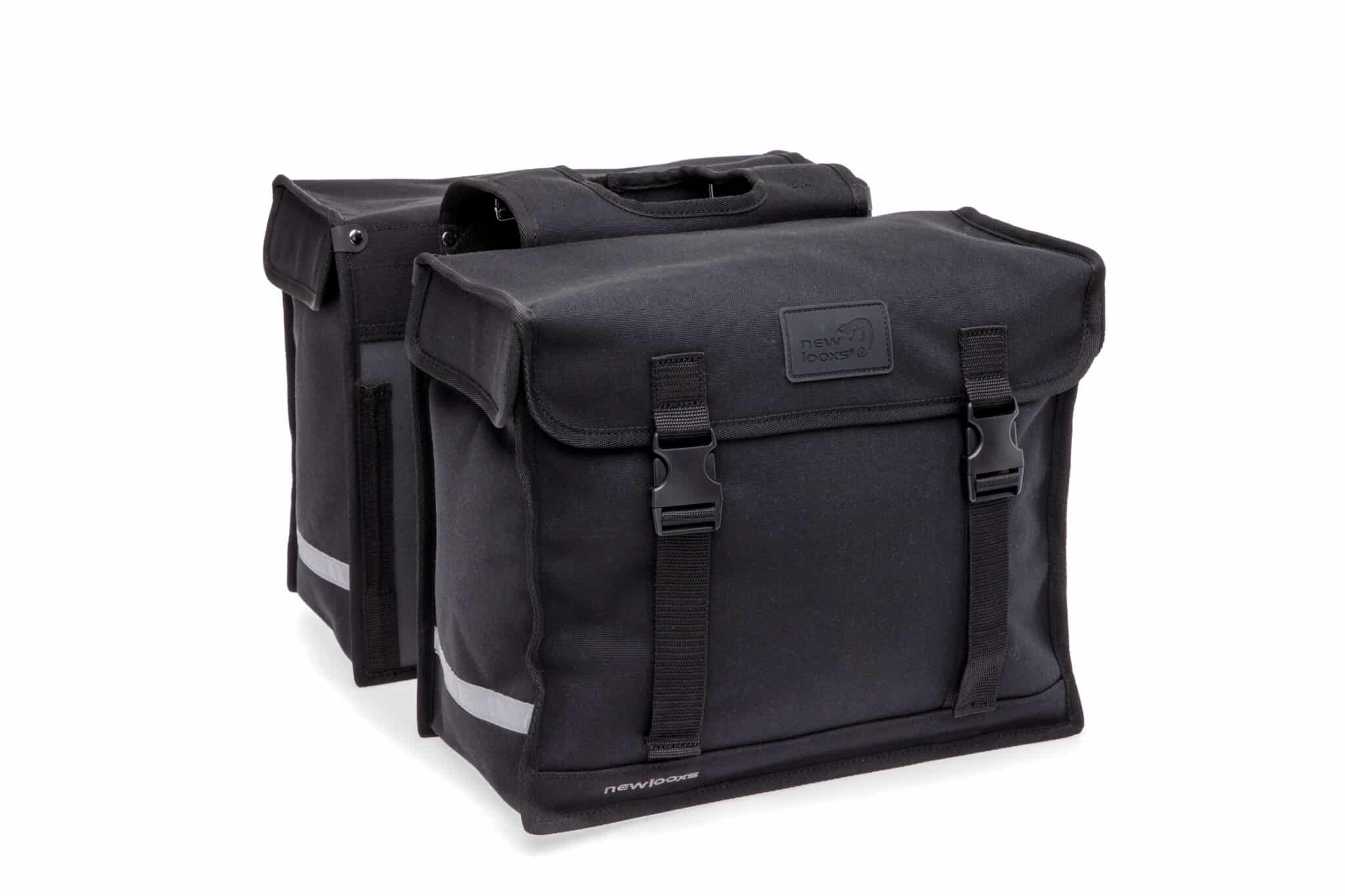 New Looxs fietstas dubbel Deluxe zwart 46L