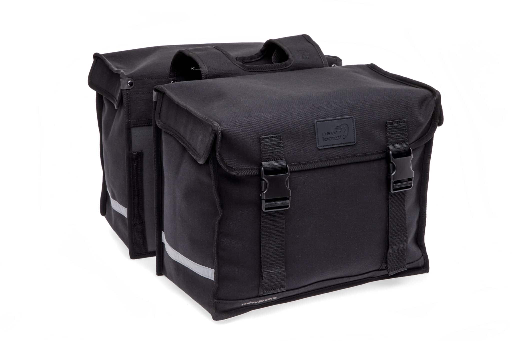 New Looxs fietstas dubbel Camping zwart 66L