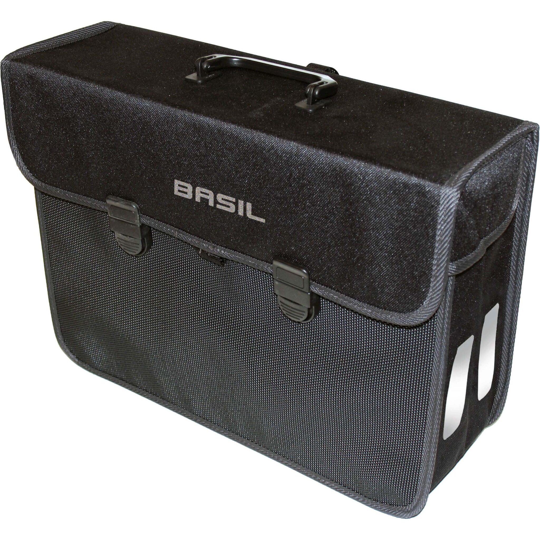 Basil fietstas enkel Malaga XL zwart 17L