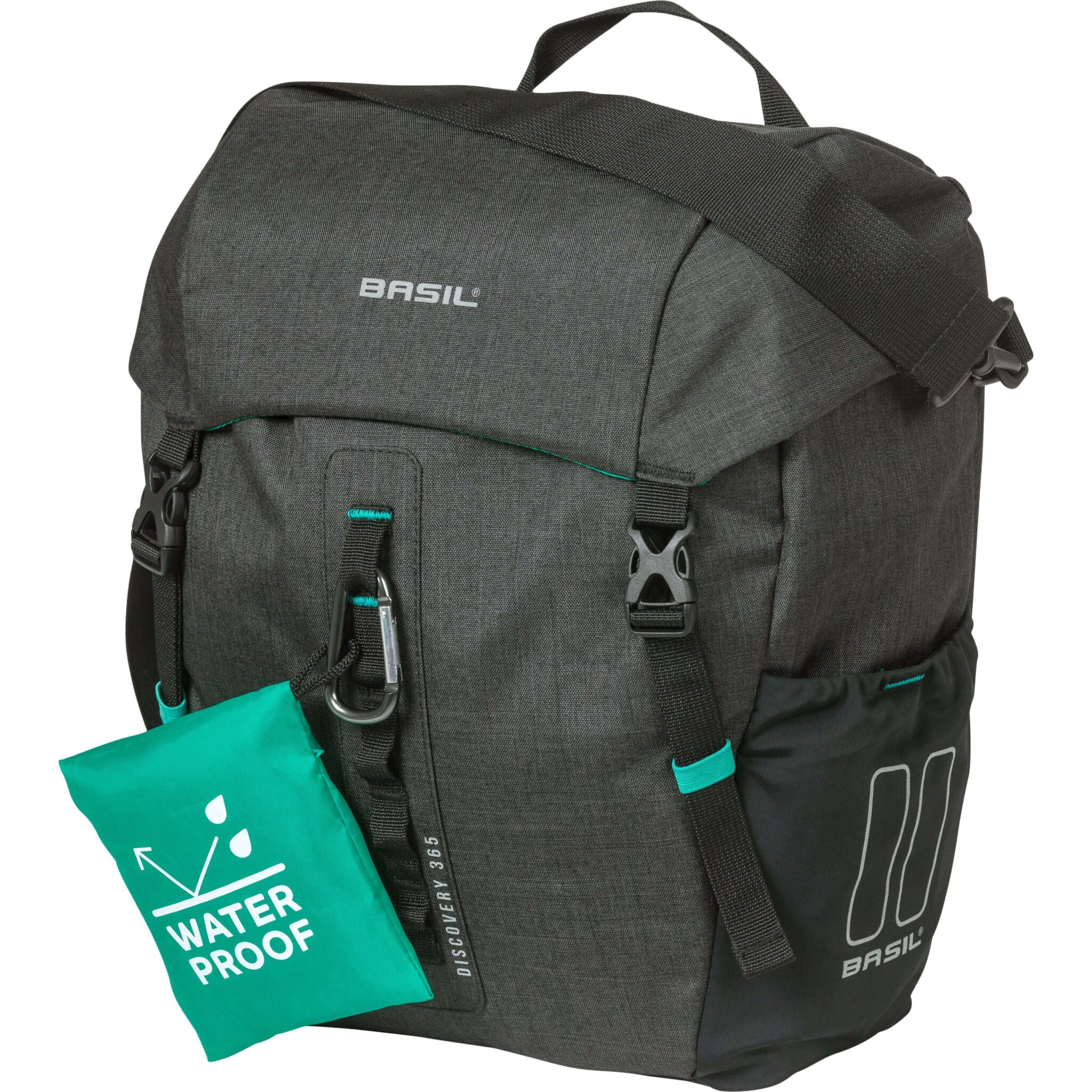 Basil fietstas enkel Discovery 365D zwart melee 9L