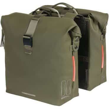 Basil fietstas dubbel SoHo Nordlight moss groen 41L