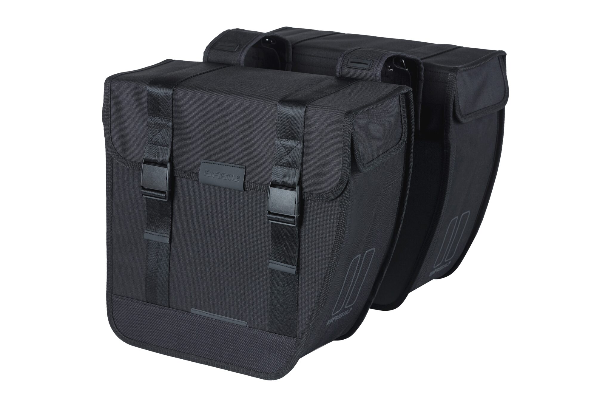 Basil fietstas dubbel Tour XL zwart 35L