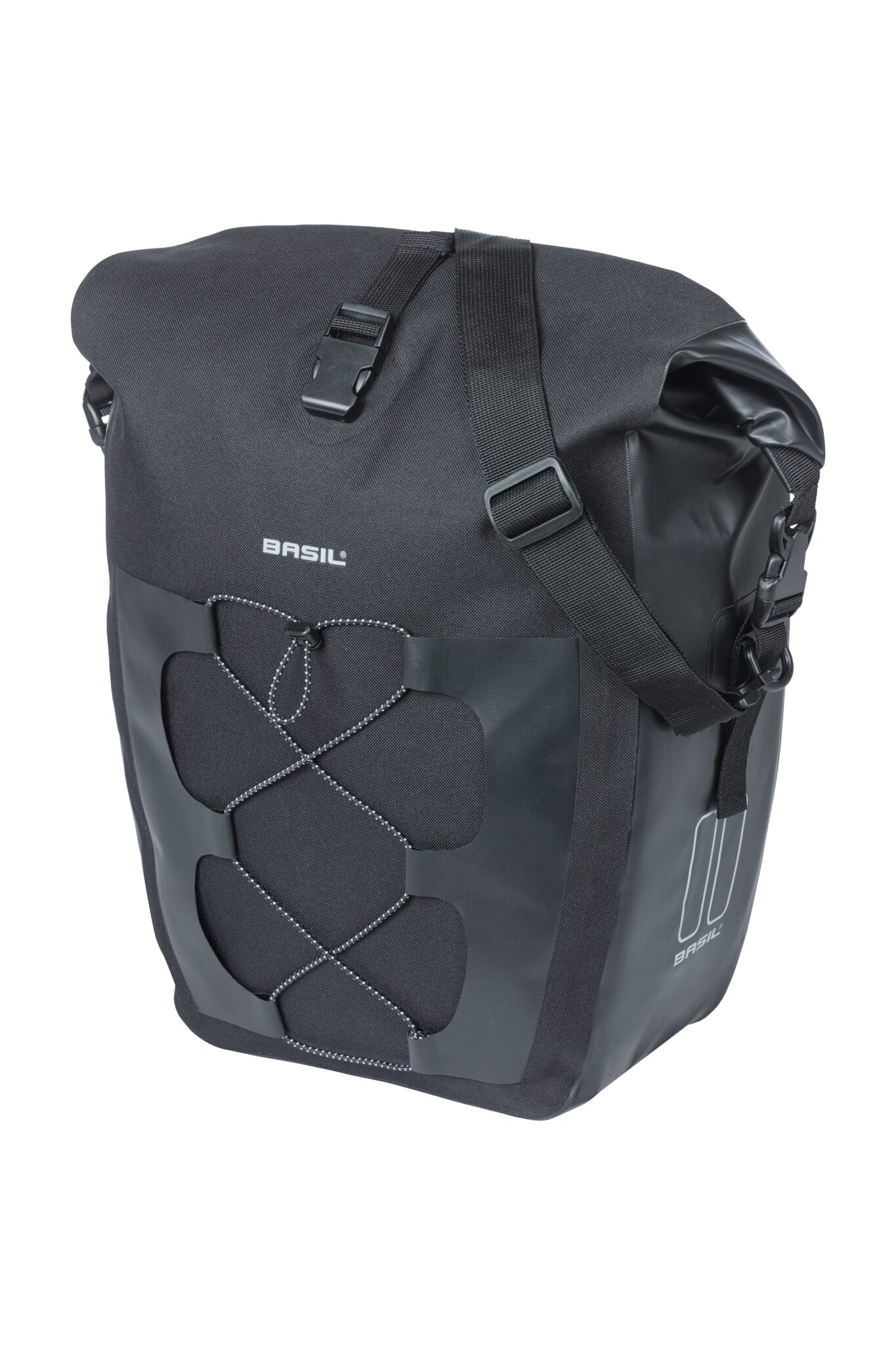 Basil fietstas enkel Navigator L Waterproof zwart 25-31L