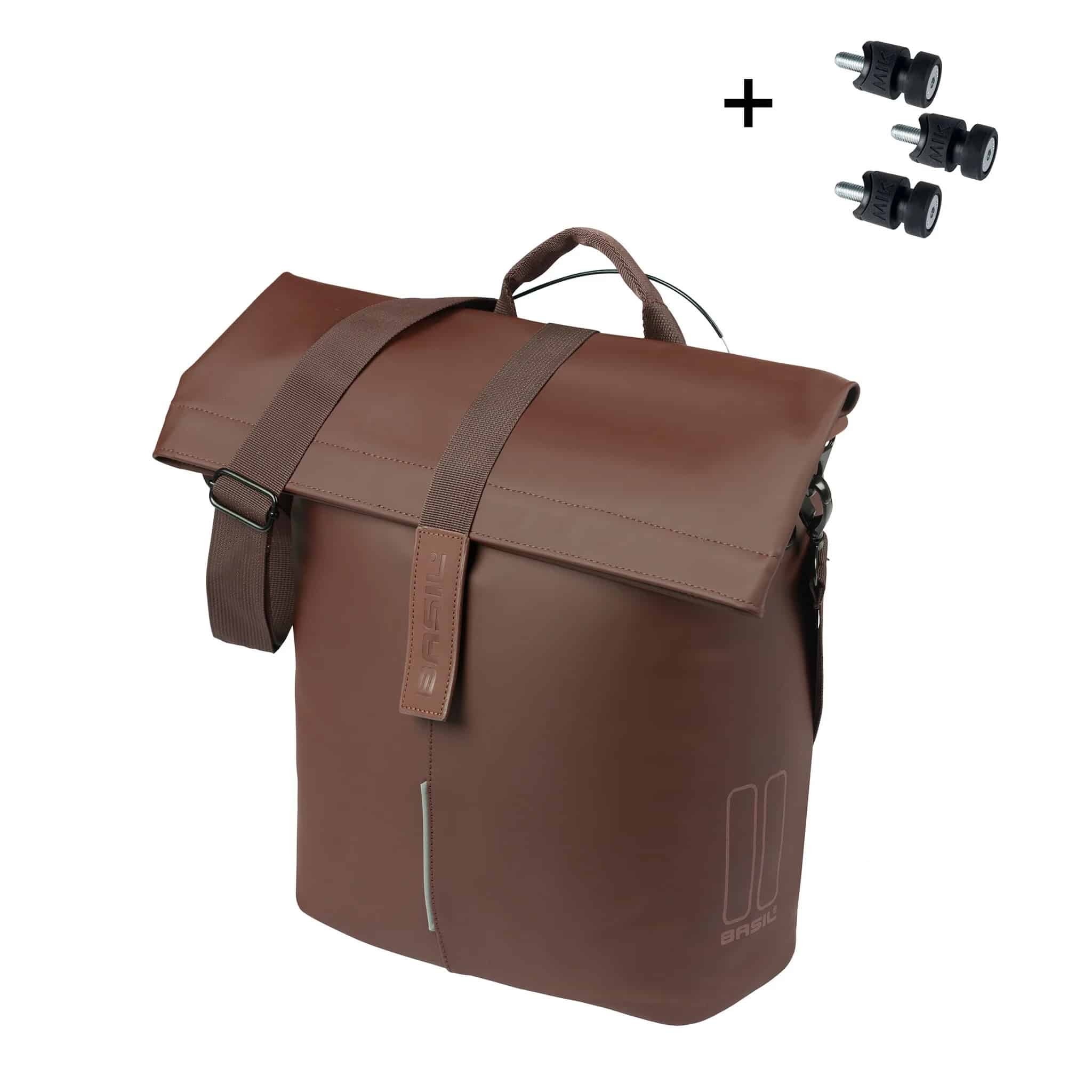 Basil shoppertas City MIK Studs bruin 14-16L