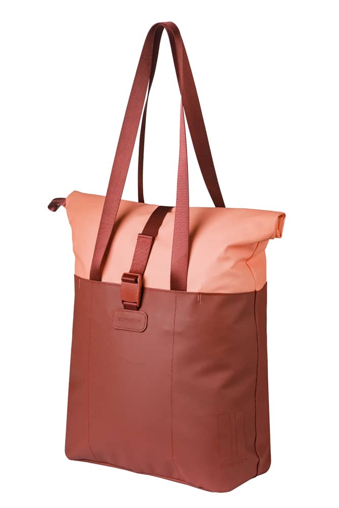 Basil shoppertas Vive MIK Hooks bordeaux/roze 15-20L