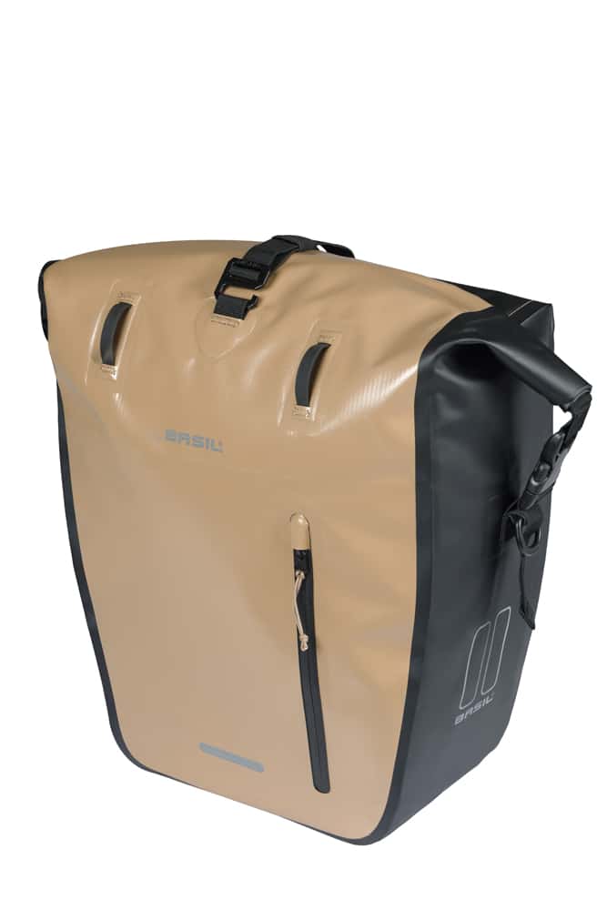 Basil fietstas enkel Rivo L MIK Hooks zand 25-31L