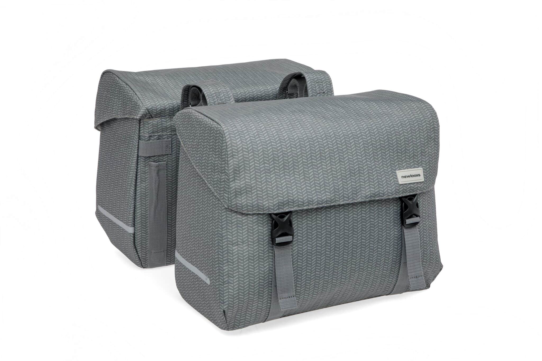New Looxs fietstas dubbel Mondi Joy Nima grey 38L