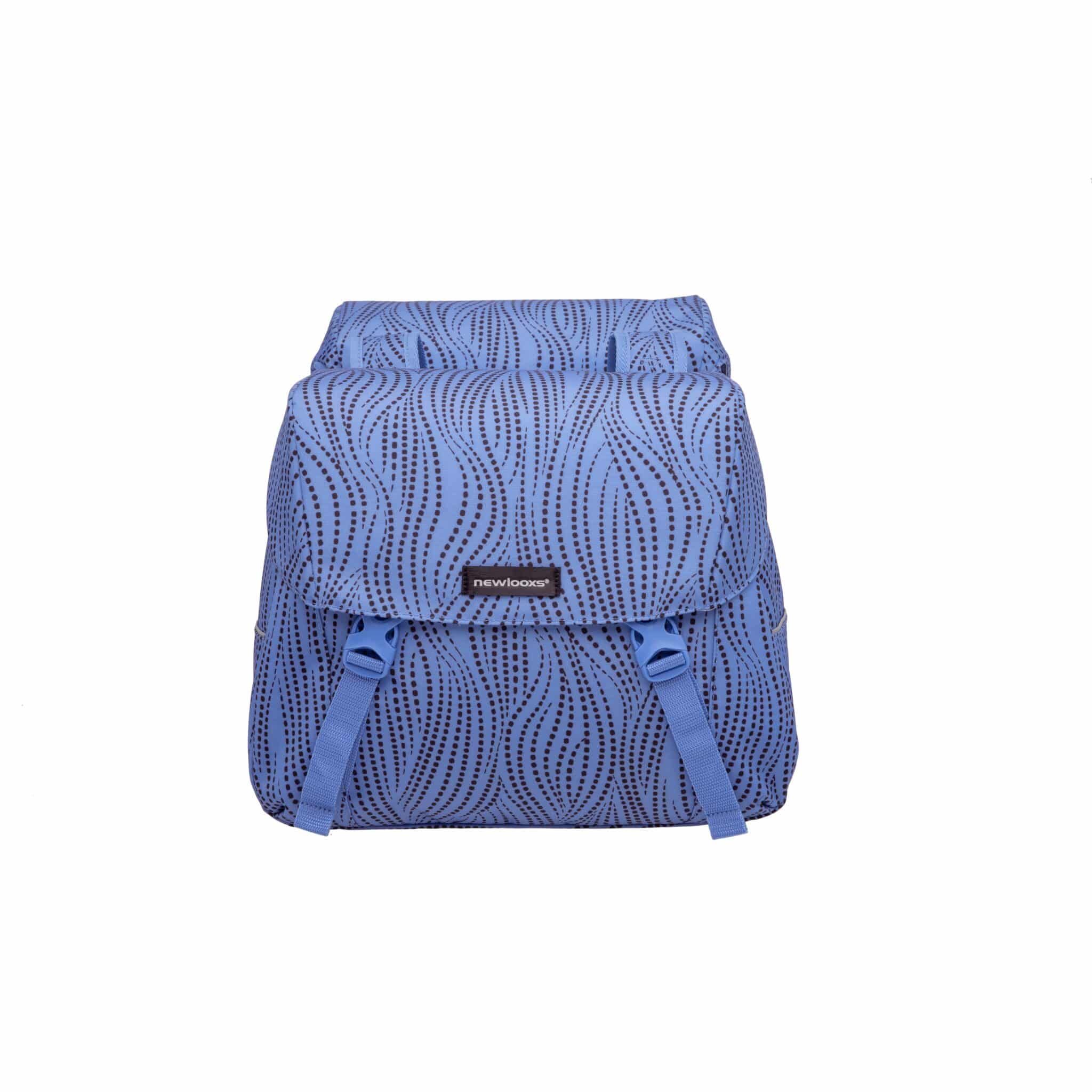New Looxs fietstas dubbel Joli Alma blue 37L