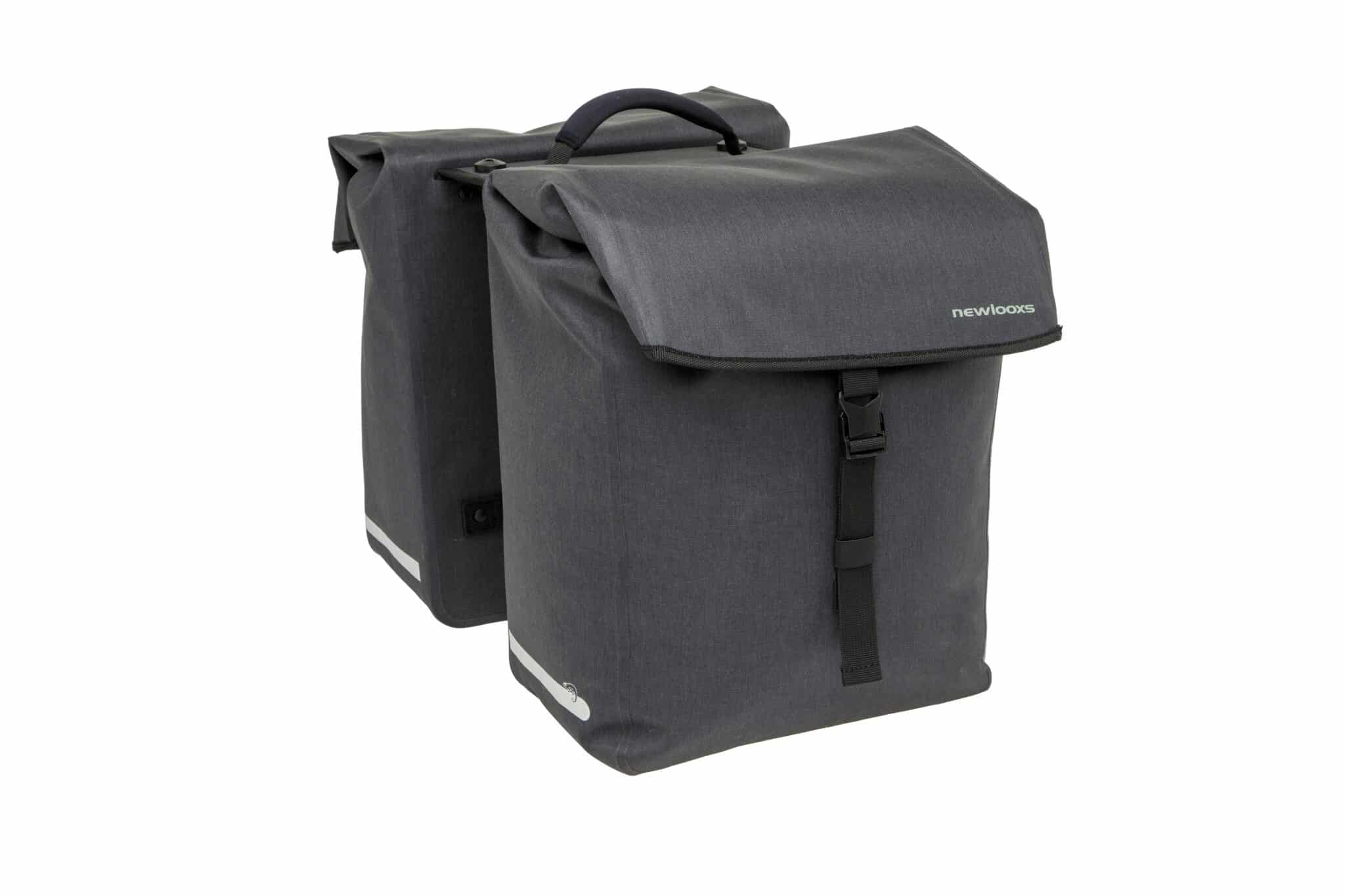 New Looxs fietstas dubbel Hamar anthracite MIK 38L
