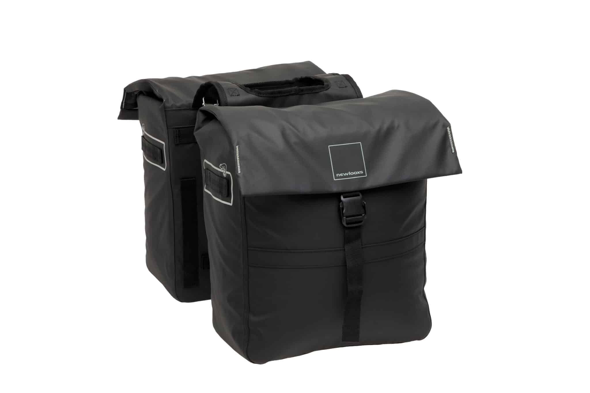 New Looxs fietstas dubbel Leeds black 38L