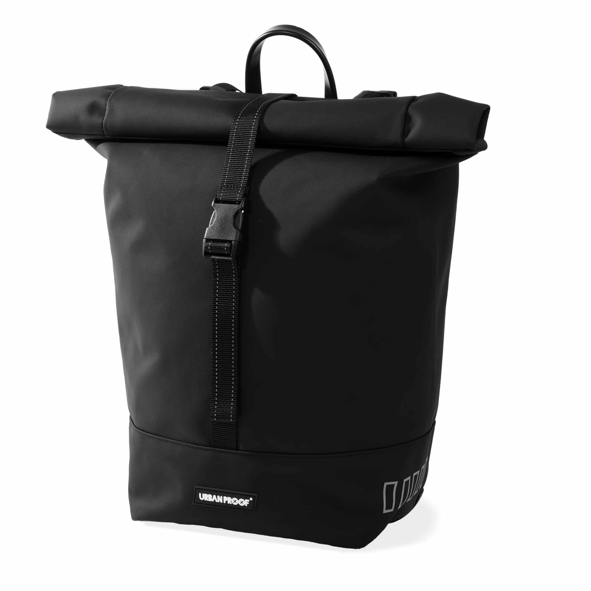 Urban Proof fietstas enkel Rolltop bag recycled zwart 20L