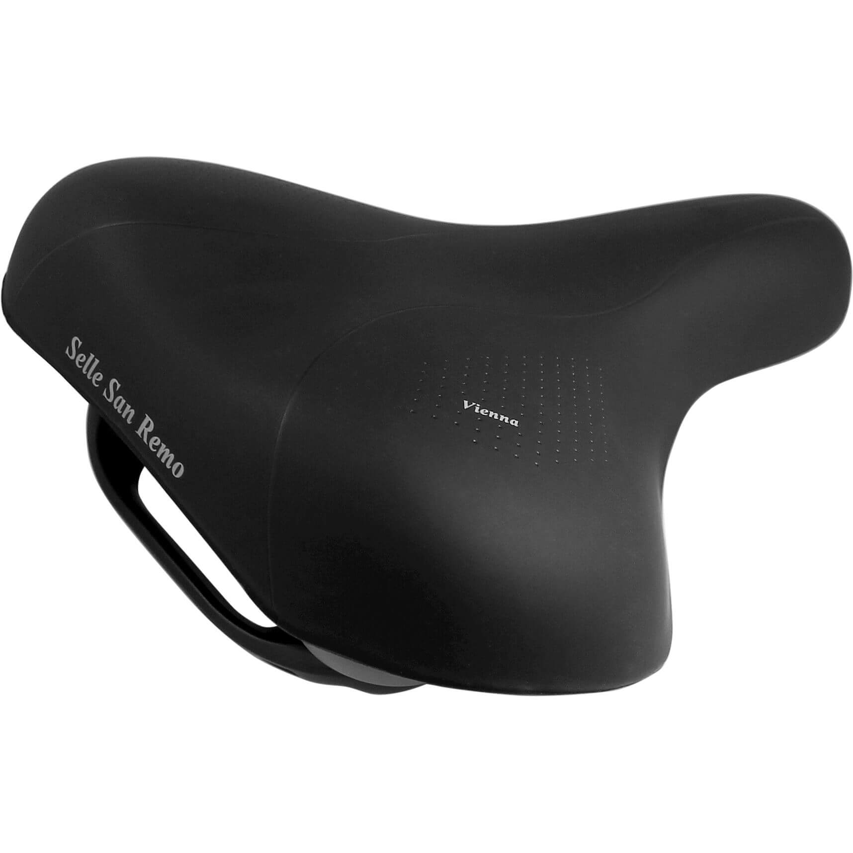 Selle San Remo zadel Vienna met handgreep zwart bulk