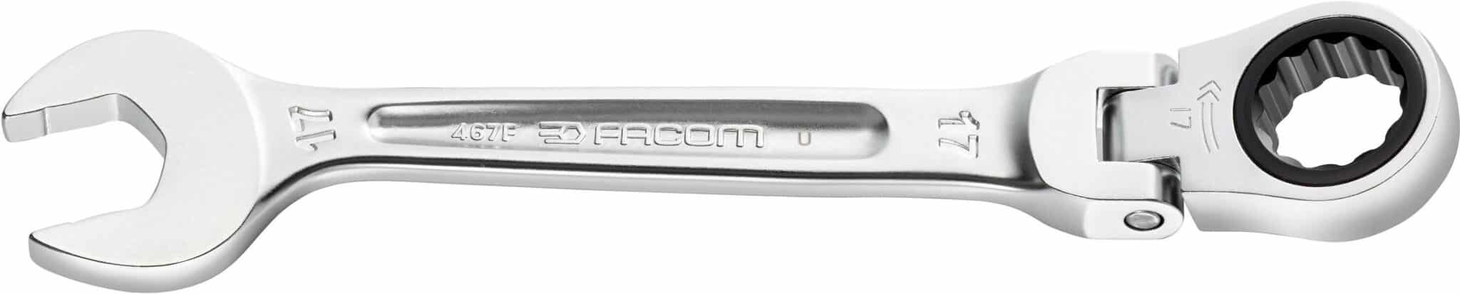 Facom scharnierende steek/ring-ratelsleutel 16mm