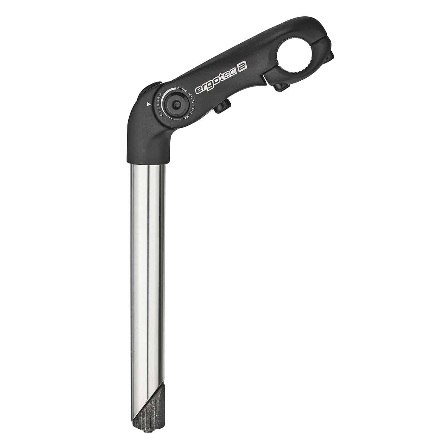 Ergotec stuurpen Kobra Vario tube 22.2/90 rvs/zwart